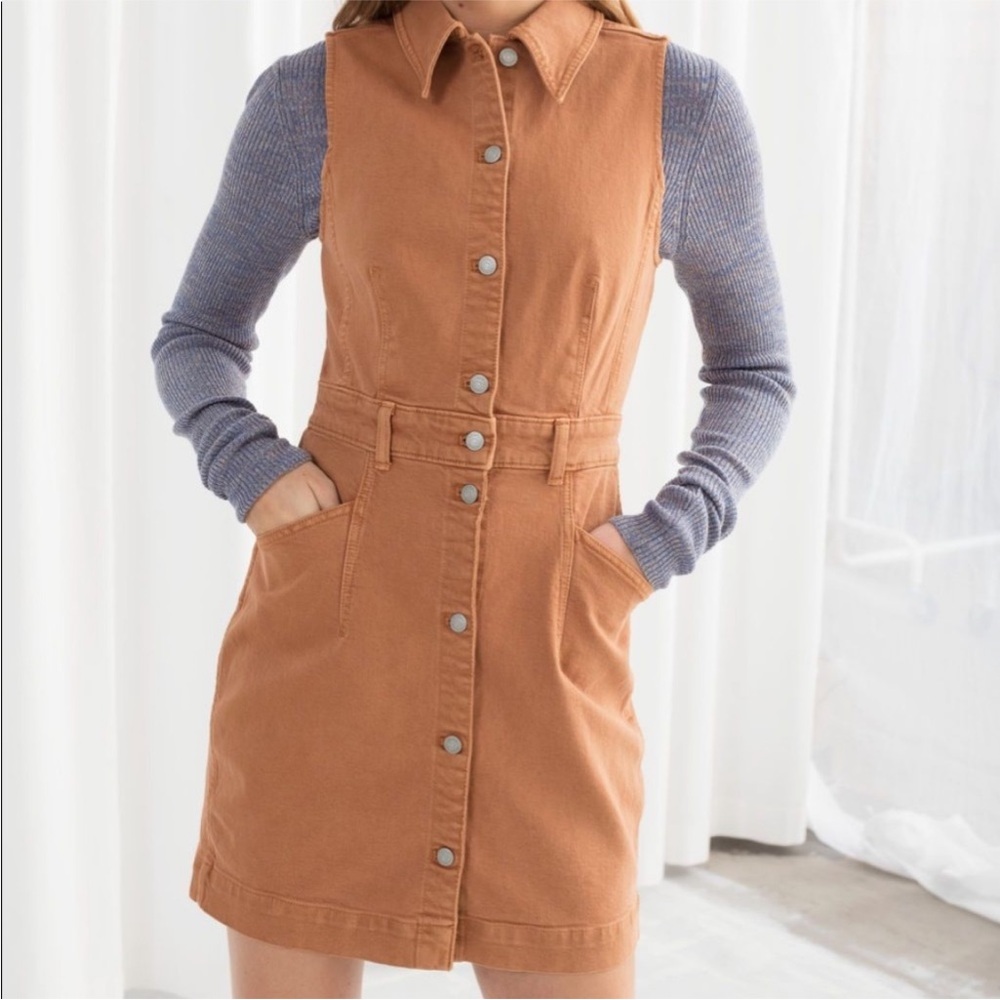 & Other Stories | denim mini dress size 12